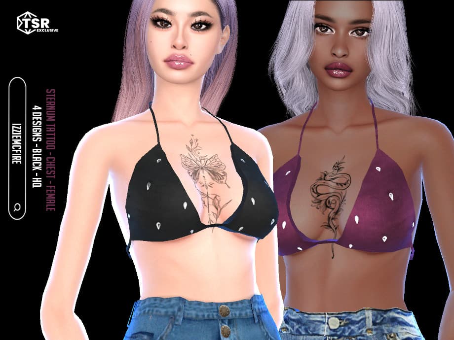 Тату IMF Sternum Tattoo Various